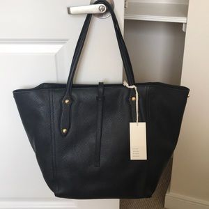 Annabel Ingall Black Leather Bibi Tote